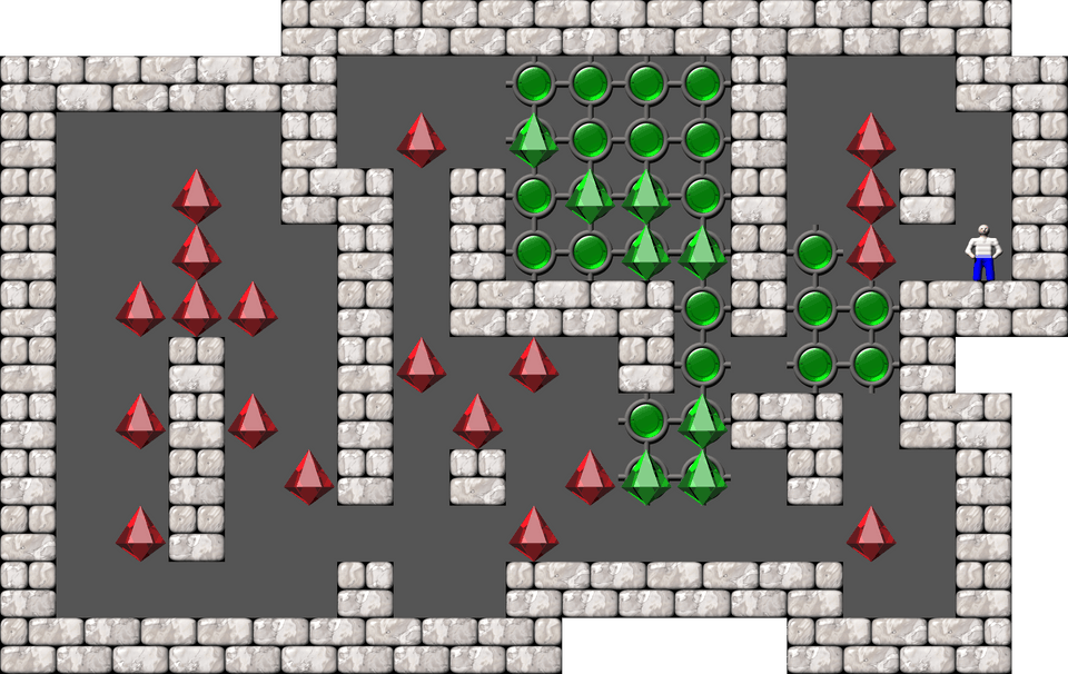 Sokoban Mass Remodel level 1953